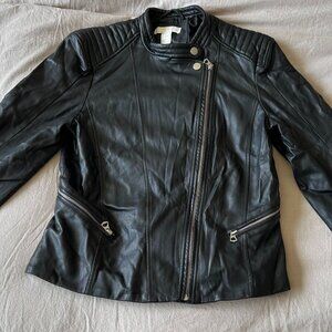 H&M Pleather Bomber Jacket